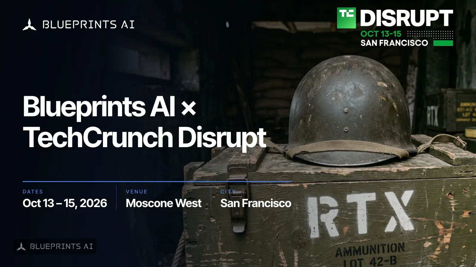 Blueprints AI Is Going to TechCrunch Disrupt 2026: Selected for the Startup Battlefield 200 cover image